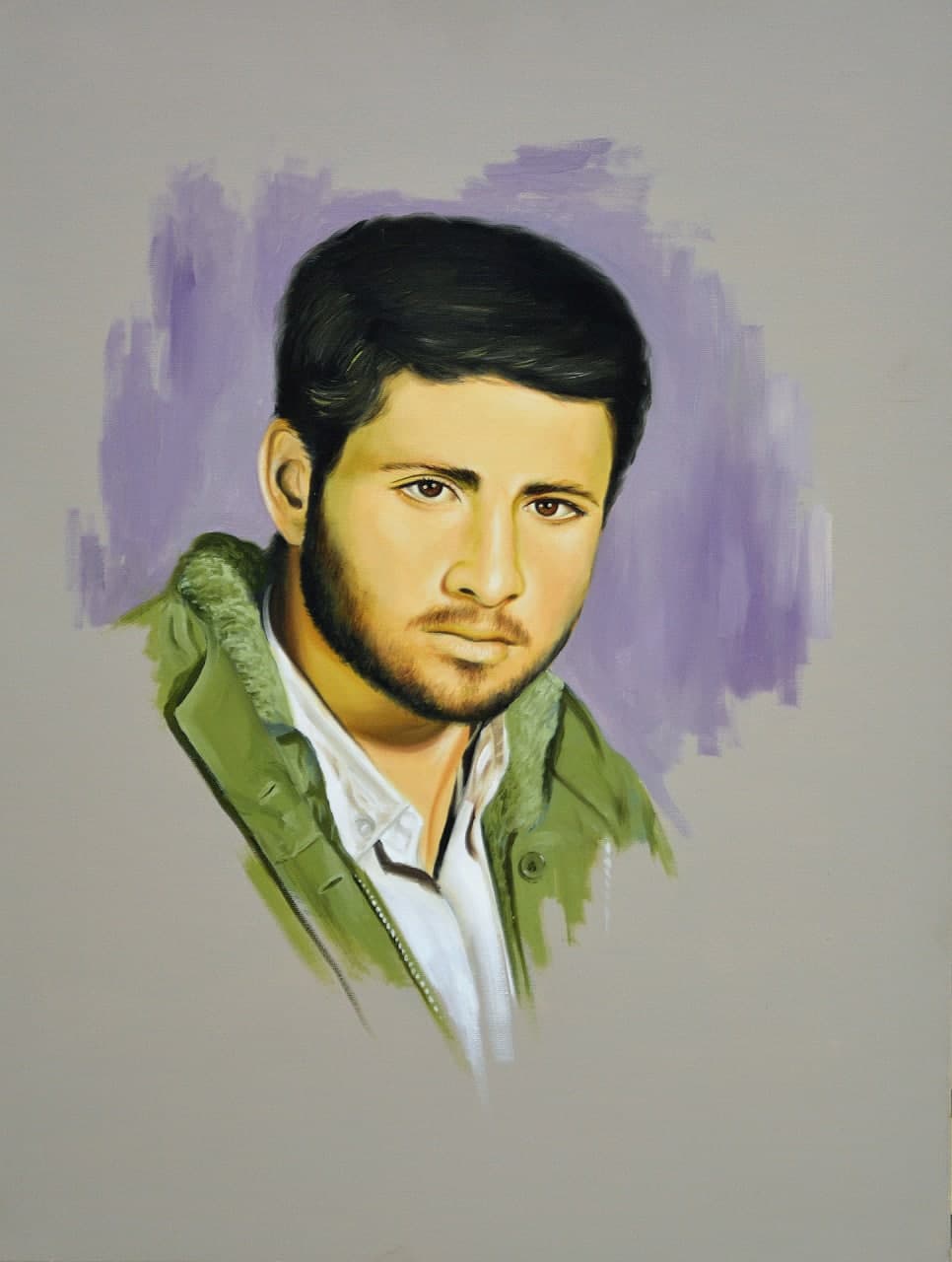 نقاشی چهره شهید یوسف میری